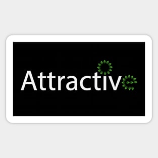 Attractive being attractive typography design Sticker